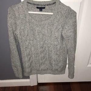 grey sweater